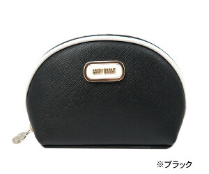 マリークワント カラースキームフレームメタル ラウンドポーチ (MARY QUANT)【 通勤 通学 旅行 コスメ リップ 人気 化粧品 収納 ガジェットケース マルチケース コスメ ケース レディース マリ