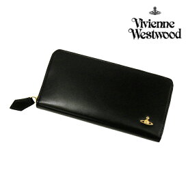 ★ヴィヴィアン ウエストウッド ヴィンテージオーブ ラウンドファスナー ウォレット/ブラック(3118M121)(Vivienne Westwood)【オーヴ WATER ORB 牛革 長財布 メンズ ギフト ビビアン】★☆【あす楽】 ギフト プレゼント