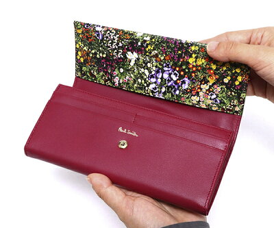 楽天市場 ポールスミス 財布 ガーデンフローラルトリム かぶせ長財布 Bpw104 ポールスミス Paul Smith ウォレット 長財布 レディース 牛革 レザー ギフト ラッピング無料 あす楽 Ace Web