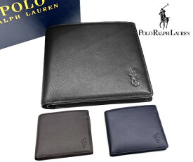 ラルフローレン メンズ カーフレザー 2つ折財布（P-212 CL) (Polo Ralph Lauren)【ウオレット 財布 メンズ 通勤 男性 男子 彼氏 小物 誕生日 記念日 入学祝 卒業祝 御祝 入社祝 新生活 新社会人 就職祝 ギフト】【あす楽】 ギフト プレゼント