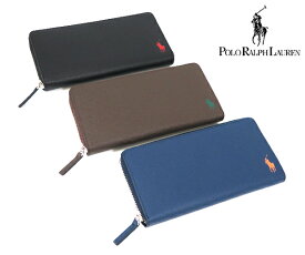 ラルフローレン 財布 メンズ コントラストレザーWith カラーPOLO PONY ラウンド長財布 P-CP225 (Polo Ralph Lauren)【長財布 財布 メンズ 男性 男子 彼氏 小物 誕生日 記念日 入学祝 卒業祝 御祝 入社祝 新生活 新社会人 就職祝 ギフト】 プレゼント