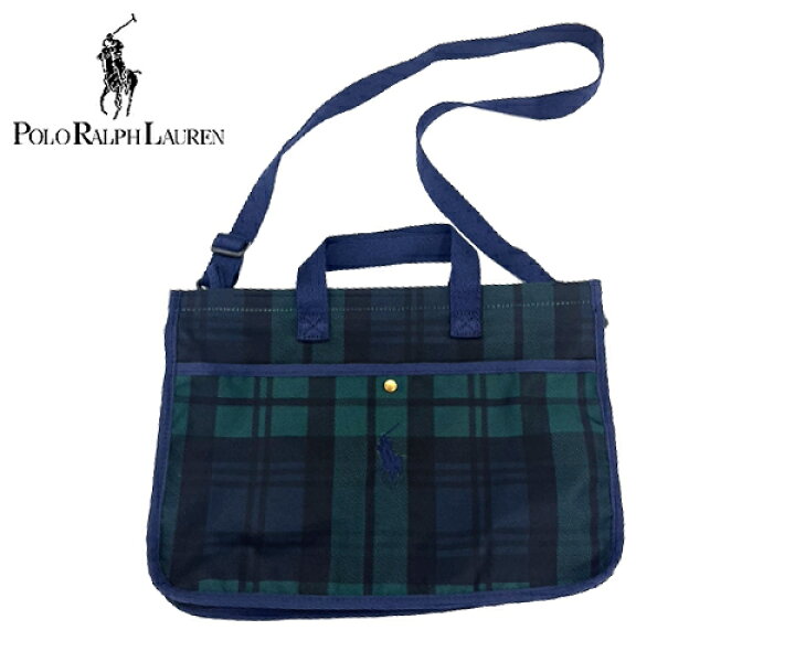 楽天市場】○ラルフローレン POLO 2WAYレッスントートバッグ チェック 