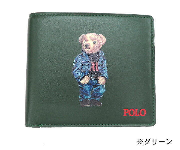 楽天市場】ラルフローレン 財布 メンズ POLOベア 2つ折財布(PB211 