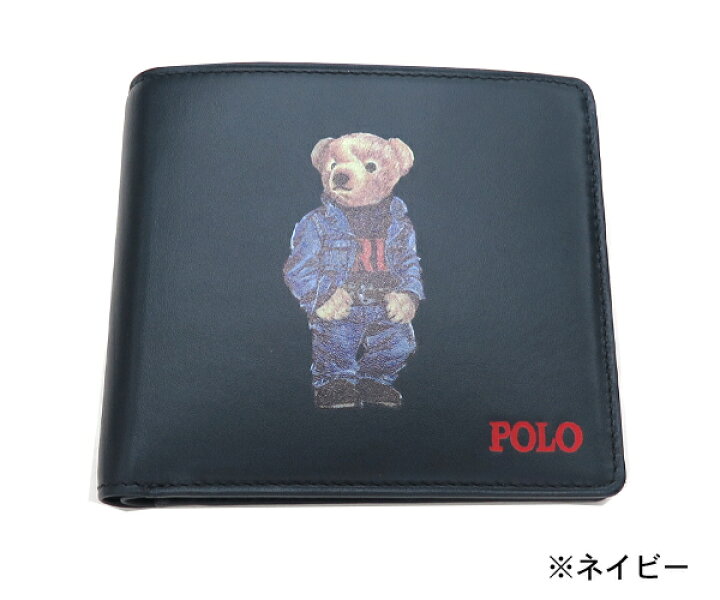 楽天市場】ラルフローレン 財布 メンズ POLOベア 2つ折財布(PB211 