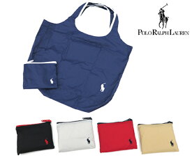 ラルフローレン ポーチ付きエコバッグ(レインバッグ) ワンポイント【ロゴ】(Polo Ralph Lauren)【撥水加工 折り畳みバッグ コンビニバッグ サブバッグ ランチ　ギフト ポロ・ラルフローレン】★☆ プレゼント ギフト