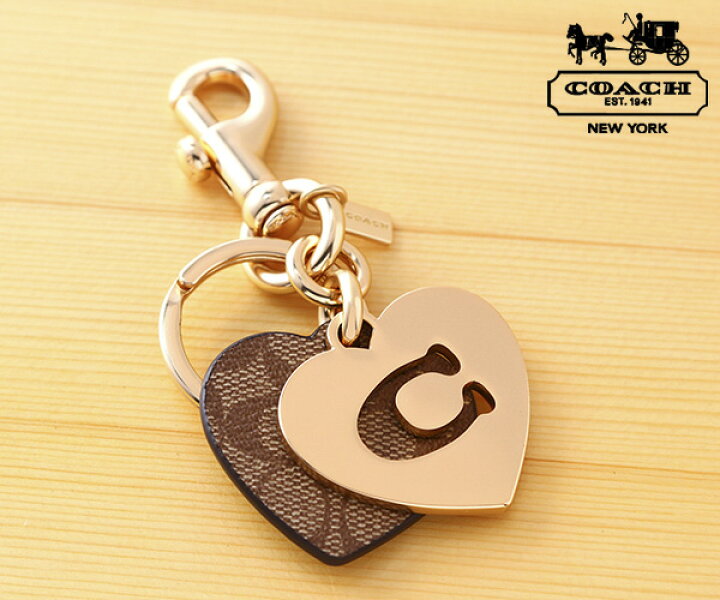 楽天市場】☆コーチ(COACH)シグネチャー ハートキーリング[91478  