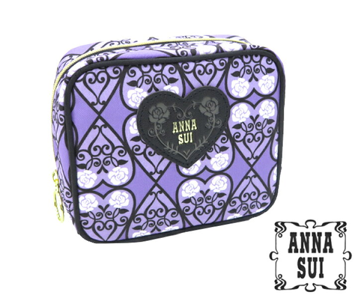 楽天市場】アナスイ [ANNA SUI] スクエアポーチ ローズ 【 コスメ 