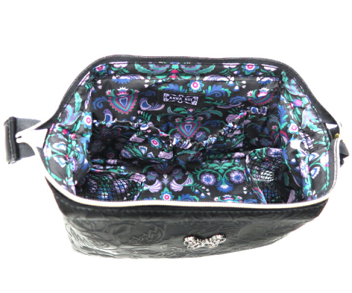 楽天市場】アナスイ [ANNA SUI] ローズ柄 型押し ポーチ 【 コスメ 