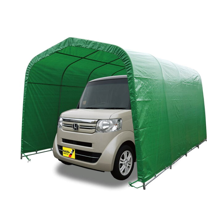 楽天市場】〈南栄工業）パイプ車庫 2740UMG 軽自動車用（埋め込み式 
