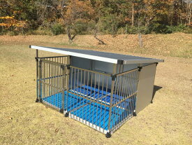 送料無料 ステンレス製 ドッグハウス マルチ犬舎 DFS-M2 1坪 床付き 会社等と西濃運輸の営業所止めに配達 代引不可