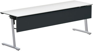 コクヨ 品番KT-PJS1409P81PAWNN フラップ天板会議テ−ブル カ−ム 樹脂パネル付 棚付 W2100xD600xH720