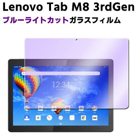 Lenovo Tab M8 3rd Gen ブルーライトカット強化ガラス LAVIE T8 T0875/CAS PC-T0875CAS 液晶保護フィルム ガラスフィルム 9H/0.3mm 2.5D ラウンドエッジ加工 ガラスフィルム LAVIE Tab E TE508/KAS PC-TE508KAS
