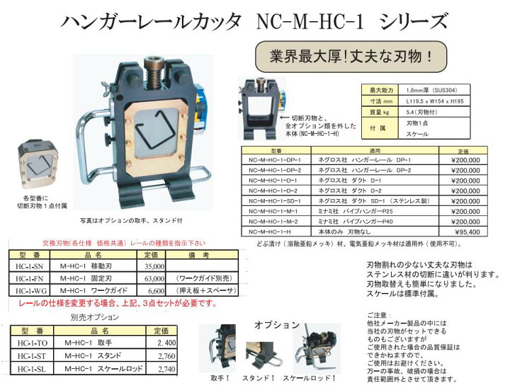 0円 【お取り寄せ】 西田製作所 ハンガーレールカッタ NC-M-HC-1 ネグロス社 ダクト S-D1 ステンレス製 用 交換刃物3点セット 0円 【お取り寄せ】 西田製作所 ハンガーレールカッタ NC-M-HC-1 ネグロス社 ダクト S-D1 ステンレス製 用 交換刃物3点セット