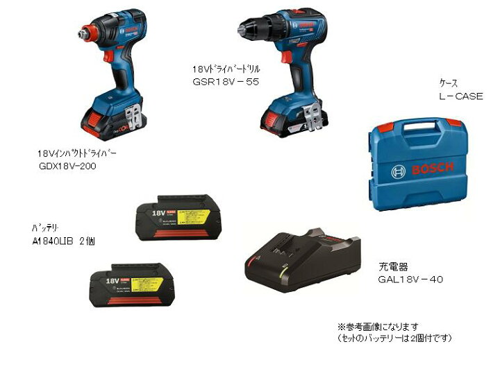 楽天市場】BOSCH ボッシュ GDX18V200GSRN 18Vコンボキット 