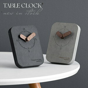 置き時計 卓上 時計 時刻 四角 モダン シンプル ナチュラル リビング おしゃれ 部屋飾り 寝室 北欧 玄関 静音 誕生日 クリスマス プレゼント
