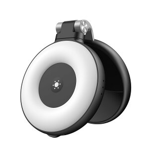 スマホライト magsafe対応 自撮りライト 撮影用ライト 充電式 LEDライト マグセーフ 3段階色温度 明るさ調節 180°折り畳み 360°回転 スマホライト スマホスタンド メイクアップミラー 携帯ライ