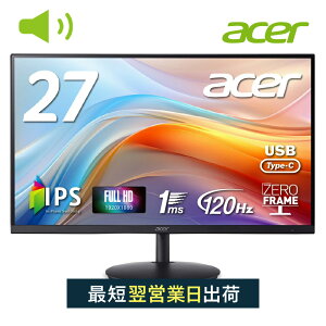 Acer j^[ 27C` tHD  IPS 120Hz 1ms(VRB) AdaptiveSync HDMI 1.4 Type-CE65WdΉ Xs[J[EwbhtH[q VESA}EgΉ  [t[fUC SH272G0bmihux