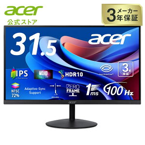 Acer 31.5C` WQHD IPS 100Hz 1ms(VRB)  NTSC 72% Adaptive-Sync HDR10 u[CgV[h ^ [t[ HDMI 2.0 DisplayPort v1.2 Xs[J[EwbhtH[q X^_[hj^[ 3Nۏ(p
