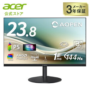 AOPEN j^[ 23.8C` tHD(1920×1080) IPS  120Hz 1ms(TVR) sRGB 99% AMD FreeSync [t[ ^ HDMI 1.4 ~jD-Sub 15s u[Cgጸ ubN 3Nۏ(pl1N) 24SB3YP1bi
