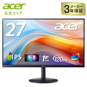 Acer j^[ 27C` tHD IPS  120Hz 1ms sRGB 99% Adaptive-Sync HDMI 1.5 ~jD-Sub 15s wbhz[qEXs[J[ VESA}EgΉ [t[fUC SA273G0bmix