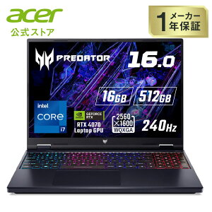 Acer Q[~O m[gp\R Predator Helios Neo 16 Windows 11 Home 14 Intel Core i7 RTX 4070 Laptop GPU 16GB[ 16F10 WQXGA IPS 240Hz 3ms pl Wi-Fi 6EΉ 5AeroBlade 3Dt@eNmW[