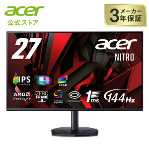 Acer 27C` tHD 144Hz 1ms(VRB) IPS  sRGB 99% AMD FreeSync ubNu[Xg VRBΉ u[Cgጸ HDMI 1.4 DisplayPort v1.2 Q[r[eNmW[ Acer Display Widget 6J[ VESA}Eg