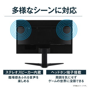 AcerゲーミングモニターKG241bmiix24インチ/1ms/TN/非光沢/1920x1080/フルHD/HDMI1.4×2/ミニD-Sub15ピン