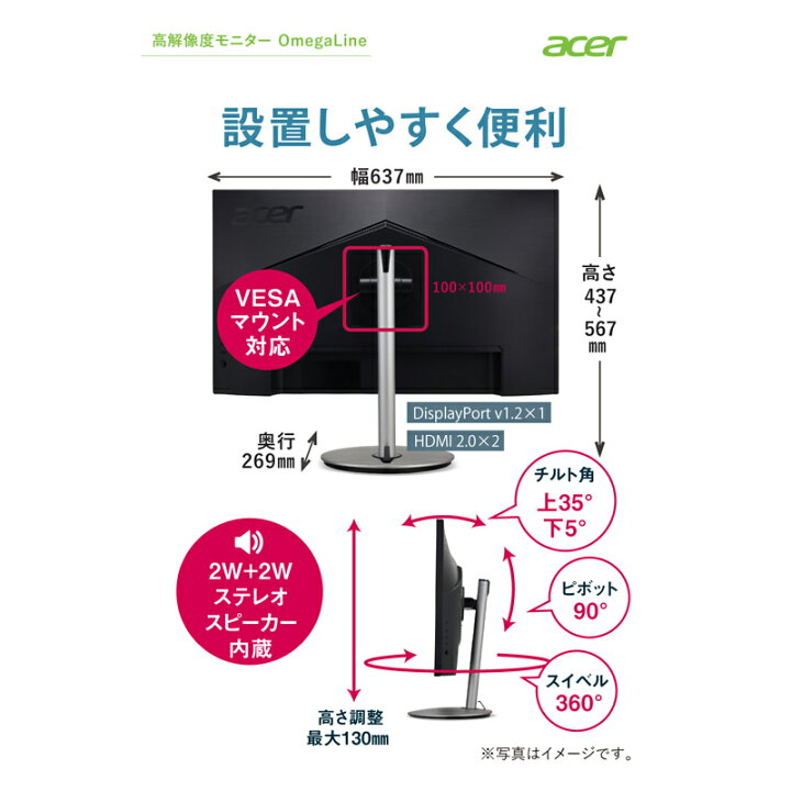 楽天市場】4K対応のフレームレスモデル！】モニター PCディスプレイ  
