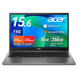 Acer Extensa 15 16GB[ 256GB SSD 15.6C` tHD 16:9  Ryzen 5 7520U 10ԋ쓮 1.7Kg 92f WebJ WiFi 6 Bluetooth 5.2 Xs[J[E}CN {L[{[h CopilotL[Office Windows 1