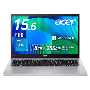 Acer m[gp\R Extensa 15 Core i5 13 8GB[ 256GB SSD 15.6C` tHD 16:9 1.78Kg 9.5ԋ쓮 WebJ Xs[J[E}CN WiFi 6 Bluetooth 5.2 {L[{[h CopilotL[ MIL-STD 810H 