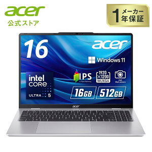 y10%OFF!9/24 1:59܂ŁzAcer m[gp\R Aspire Lite Ce Core Ultra 5 16GB[ 512GB SSD 16C` WUXGA 16:10 IPSpl 1.86Kg 10ԋ쓮 WiFi 6Ή Bluetooth 5.2 {L[{[h CopilotL[ Cg