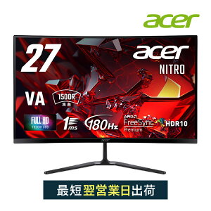 Acer Nitro p Q[~Oj^[ 27C` tHD VA  180Hz 1ms NTSC 72% AMD FreeSync Premium HDR10 VRB HDMI 2.0 DisplayPort 1.4 wbhz[qEXs[J[񓋍 ED270RS3biip
