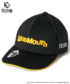 ラウドマウス　LOUDMOUTH×FELIX　ユニセックス　キャップ　ブラック