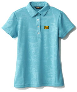 ラウドマウス レディース プレミアムカノコ エンボス半袖シャツ ターコイズ