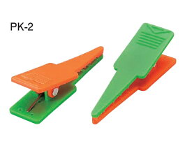 MYZOX マイゾックス ポイントクリップ PK-2（4個入） 緑オレンジ [現場写真 記録用品 標尺 鉄筋 目印]