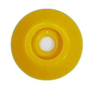 W303 コノエダブル No.3 黄 (20個入) 外径47mm×高さ7mm 【境界明示補助板 測量鋲 ポイント 標示 土地家屋調査】