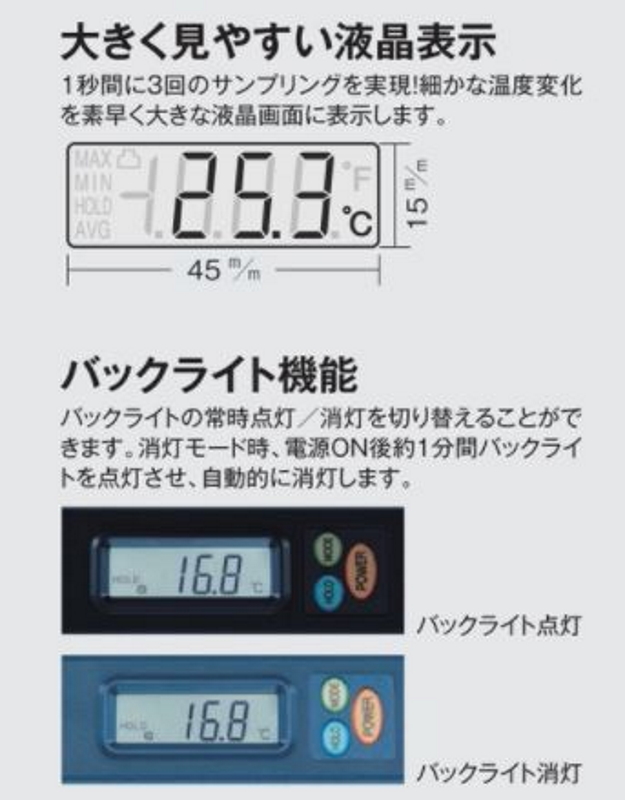 TASCO タスコ デジタル温度計セット ＴＡ４１０−ＡＢ 本体・表面センサTA410-1・延長用補償導線・ケース付 高精度　高速応答 アスファルト 空調 食品