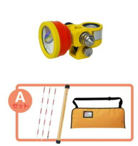 myzox マイゾックス M-1500GP Aセット DM用ピンポール500mmx3本 プリズムクッションケース付きセット 【測量/土木/光波用反射ミラー】