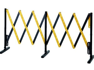 伸縮式バリケードフェンス BF−3030TR 法人様限定 個人宅・現場事務所への配送不可 ABS樹脂製