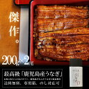 【鹿児島の傑作】うなぎ 国産 200g × 2尾 特大 ギフト 鹿児島産 高級 蒲焼き 父の日 母の日 土用の丑の日 お中元 御歳暮 プレゼント 鰻 ウナギ 贈り物 お祝い 内祝い 敬老の日 御年賀 のし 化粧箱 送料無料 食べ物 グルメ