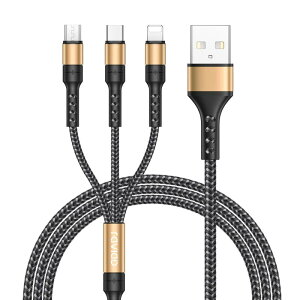 RAVIAD 3in1 [dP[u USB P[u [dR[h USB Type C P[u Micro USB P[u Phone [dP[u 3䓯d\ Phone Android ^CvC Galaxy Kindle S@Ή