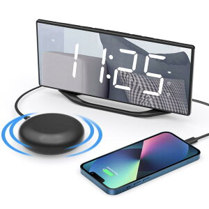 Alarm Clock�ڊo�܂����v 8.7�C���`��^LED�f�B�X�v���C�̋��ʃ~���[���v �P�x�������{�����[�������߉\�ȑ剹�ʃf�W�^�����v �_�u���A���[����12/24H�\�L���X�k�[�Y�����Ԑݒ�L���i�d�r