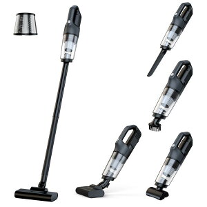 �|���@ �R�[�h���X Fochai�y18000pa ���͋z���z�X�e�B�b�N�|���@ 5WAY ��l��炵���̑|���@ �n���f�B�[ �N���[�i�[ �X�e�B�b�N ��N���[�i�[ �d�C�|���@ 5��ރm�Y�� �y�� Type-C�[�d�� HEPA�t�B��