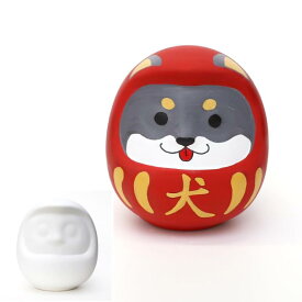 [たのつく] おえかきだるま貯金箱 11cm 白 無地 素焼き 陶器 お正月 色塗り 手作り 工作キット 小学生 子供