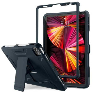 DTTO iPad Pro 11�C���`�p�P�[�X 2022(��4����)/2021(��3����) [�X�N���[���v���e�N�^�[] 2�w�t���{�f�B�ی�J�o�[ �y���V���z���_�[�t�� iPad Pro 11�C���` 20202018/iPad Air 5/Air