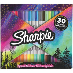 Sharpie シャーピー 油性マーカー オーロラパック 30本 セット F 中字/UF 極細 油性ペン 2158181