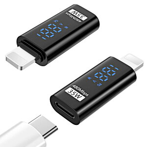 MoKo USB-C ϊA_v^ 2Zbg o̓XN[\ PD[dΉ f[^] A_v^[ USB2.0 iPhone TypeCϊA_v^[ϊRlN^ yʏ^