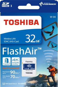 ŁiTOSHIBAjFlashAir W-04 SDHC[J[h 32GB SDXs[hNX10