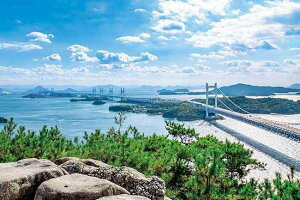 1000-891 日本風景 鷲羽山から瀬戸大橋 (岡山県) 1000ピース(75×50cm) ジグソーパズル 日本製 アップルワン(APPLEONE)