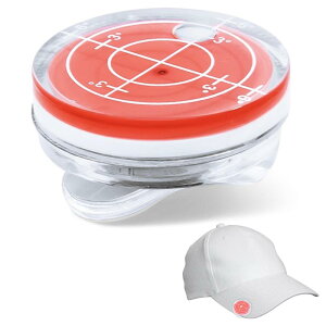 nalaina ゴルフマーカー 水平器 マグネット式 水平器マーカー 水準器 帽子クリップ 小型 丸形 傾斜 測定 おしゃれ ゴルフ用品 父の日 敬老の日